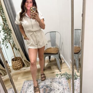 Half Sleeve Dolman Sleeved Romper