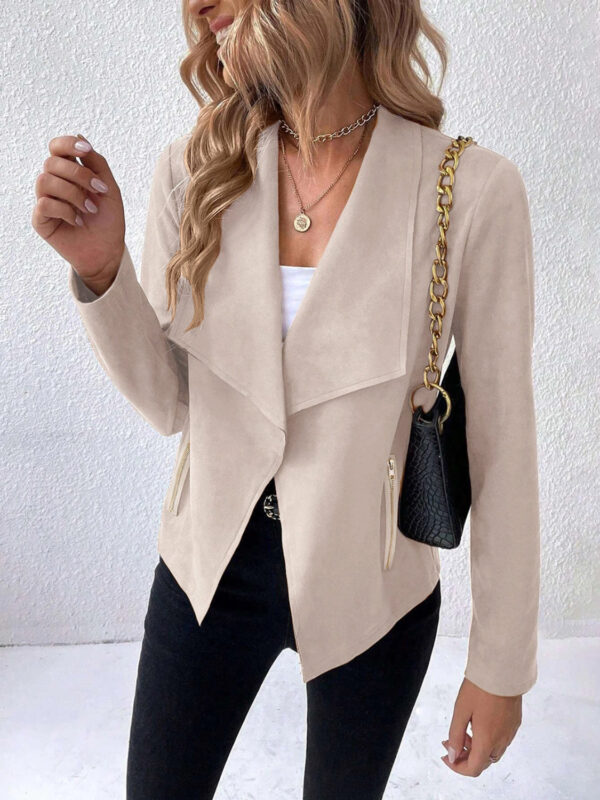 PREORDER Collared Neck Long Sleeve Jacket 4 colors - Image 12