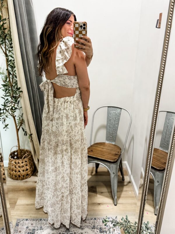 Ruffle Sleeve Tiered Maxi Dress - Image 2