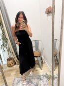 Double Layered Strapless Tube Top Jumpsuit 4 Colors