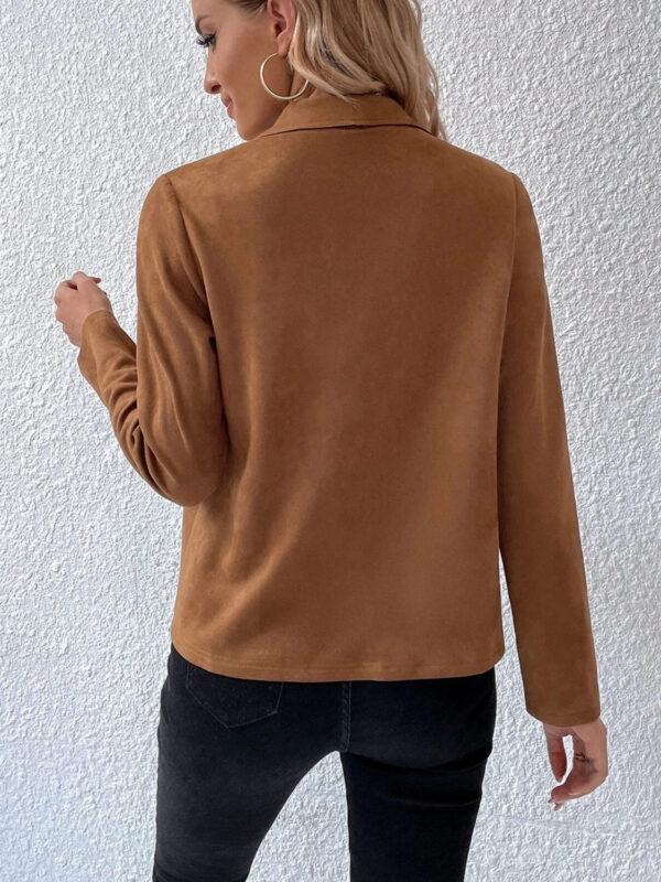 PREORDER Collared Neck Long Sleeve Jacket 4 colors - Image 3