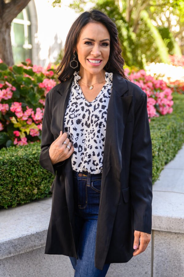 Abby Blazer In Black - Image 10