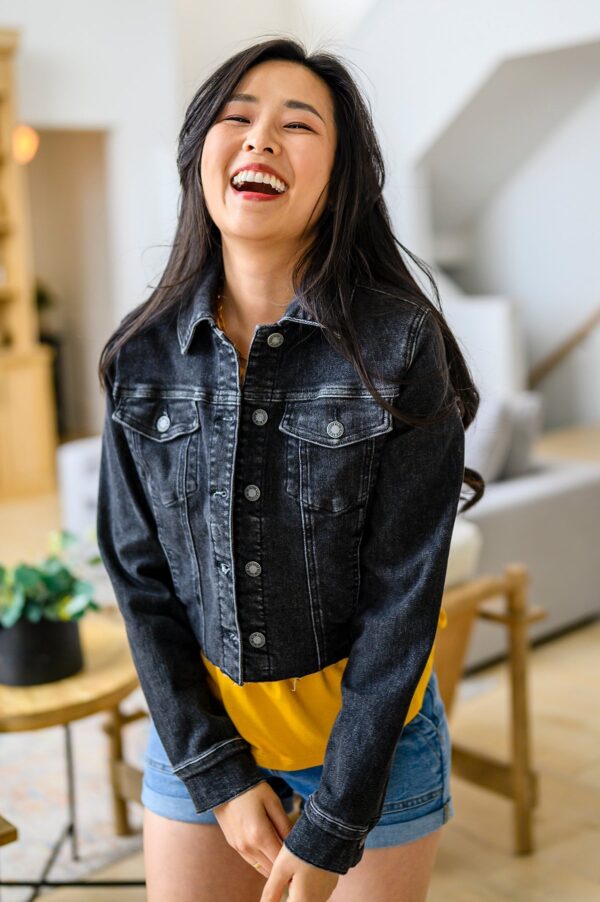 JUDY BLUE Charlie Cropped Denim Jacket - Image 13