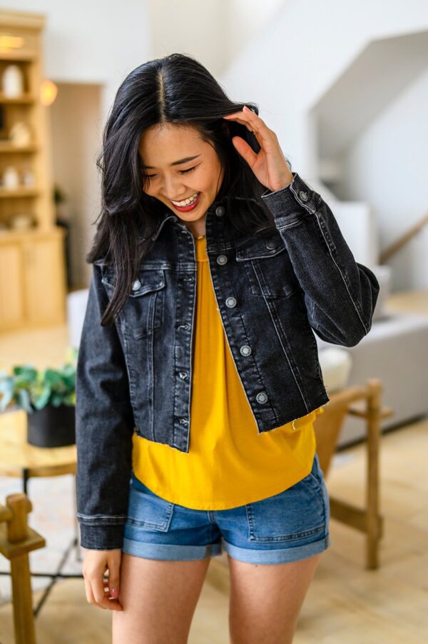 JUDY BLUE Charlie Cropped Denim Jacket - Image 14