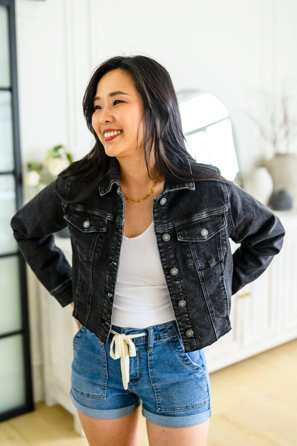 JUDY BLUE Charlie Cropped Denim Jacket - Image 15