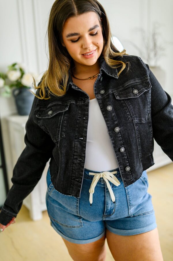 JUDY BLUE Charlie Cropped Denim Jacket - Image 20