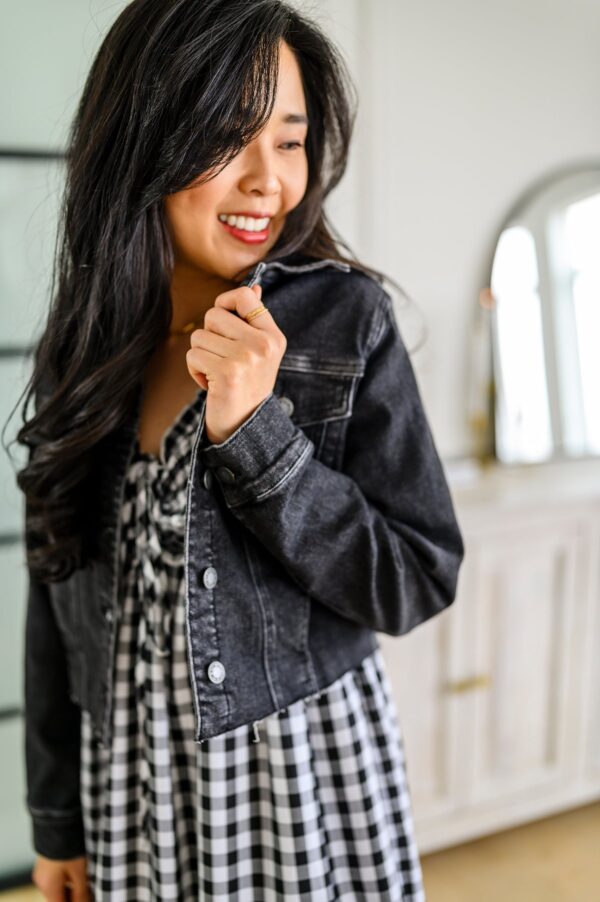 JUDY BLUE Charlie Cropped Denim Jacket - Image 6