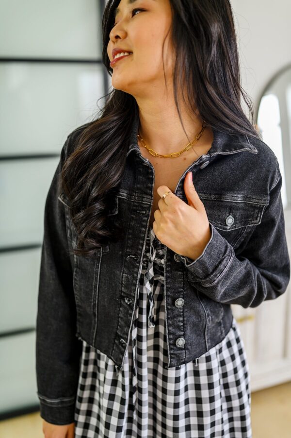 JUDY BLUE Charlie Cropped Denim Jacket - Image 7