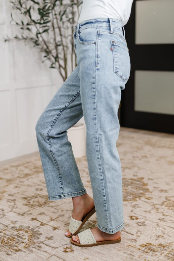 Judy Blue Debbie High Rise Stone Wash Straight Fit Jeans - Image 2