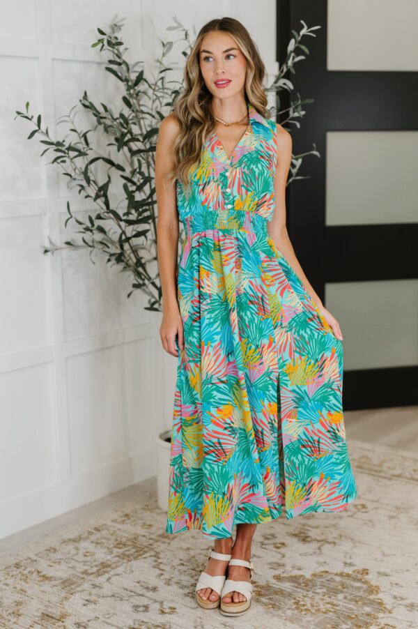 Don't Be Shy, Babe Sleeveless Dress in Mint - Image 3