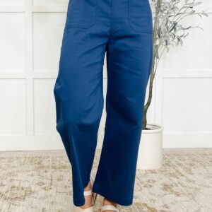 Little Strolls Straight Leg Trousers in Royal Blue