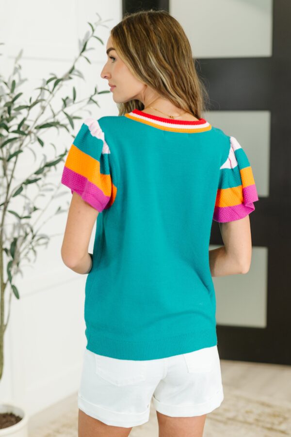 Perfect Playlist Color Block Sleeve Top - Image 5