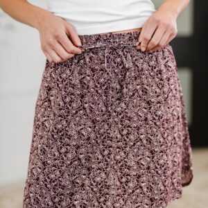 Petal Poppin' High Waisted Dolphin Skirt