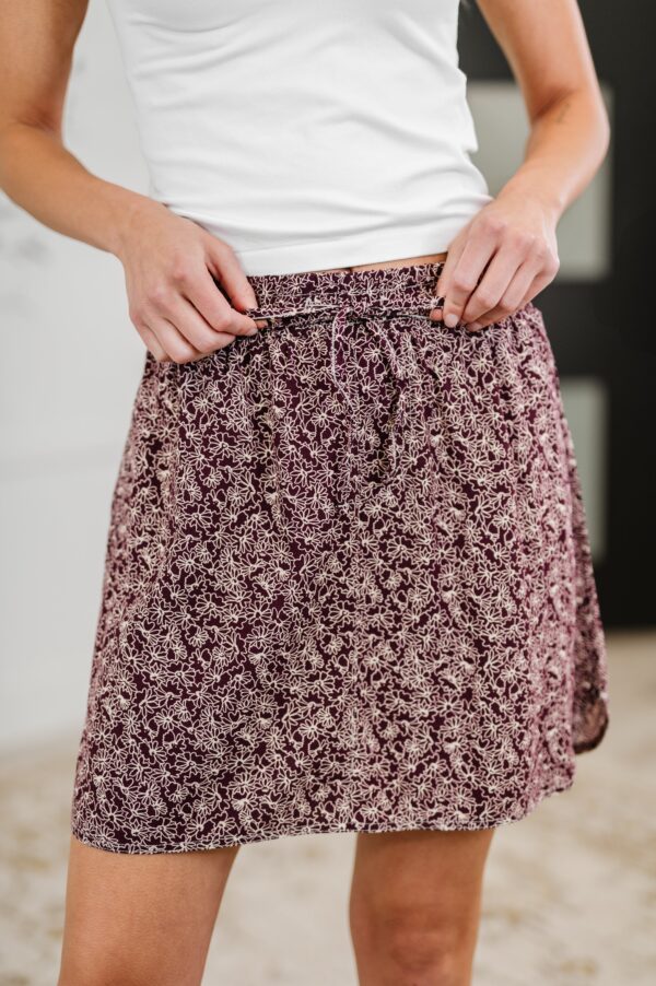 Petal Poppin' High Waisted Dolphin Skirt