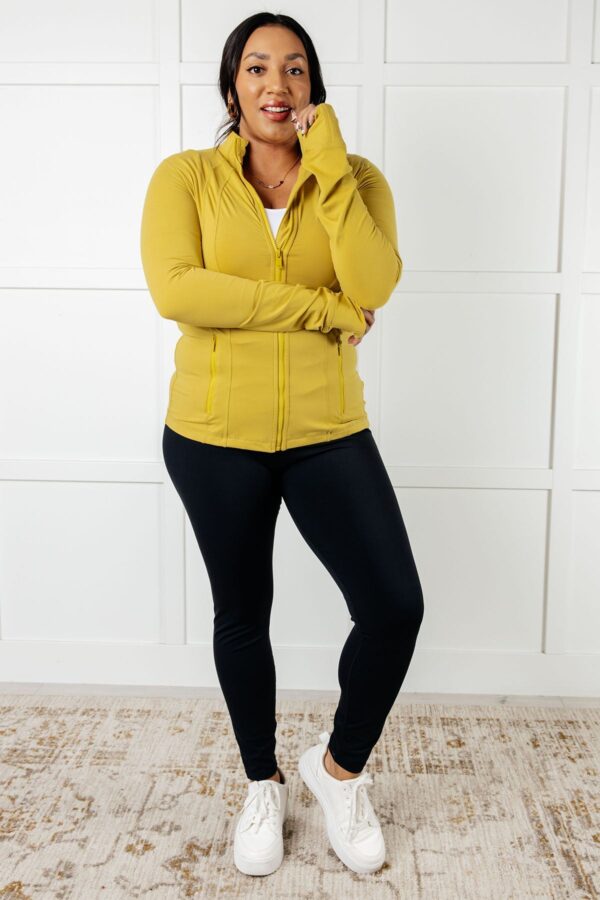 Staying Swift Activewear Jacket in Yellow Pear - Image 6