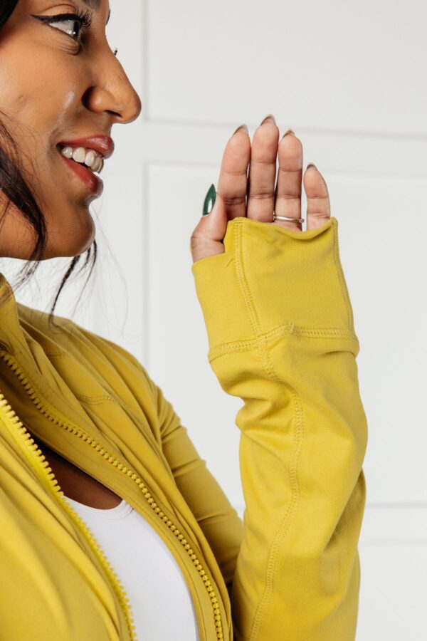 Staying Swift Activewear Jacket in Yellow Pear - Image 8