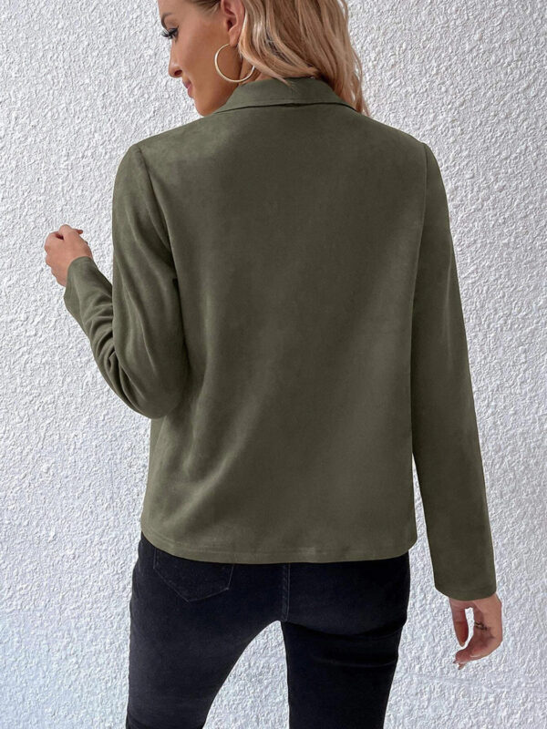 PREORDER Collared Neck Long Sleeve Jacket 4 colors - Image 7